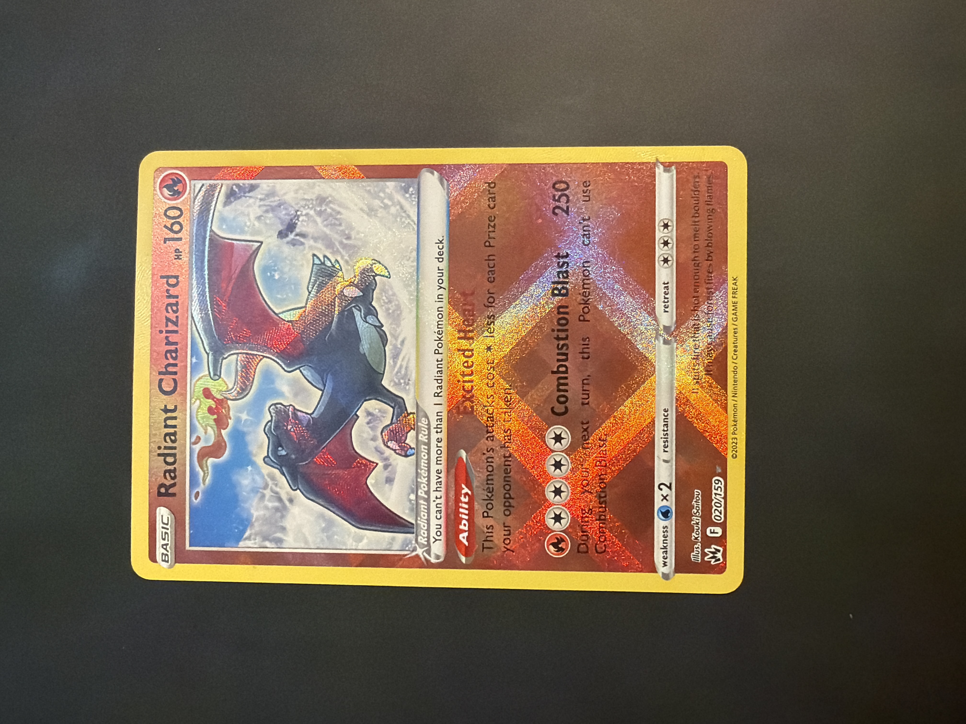 Radiant Charizard (020) 2023 Pokemon Sword and Shield Crown Zenith